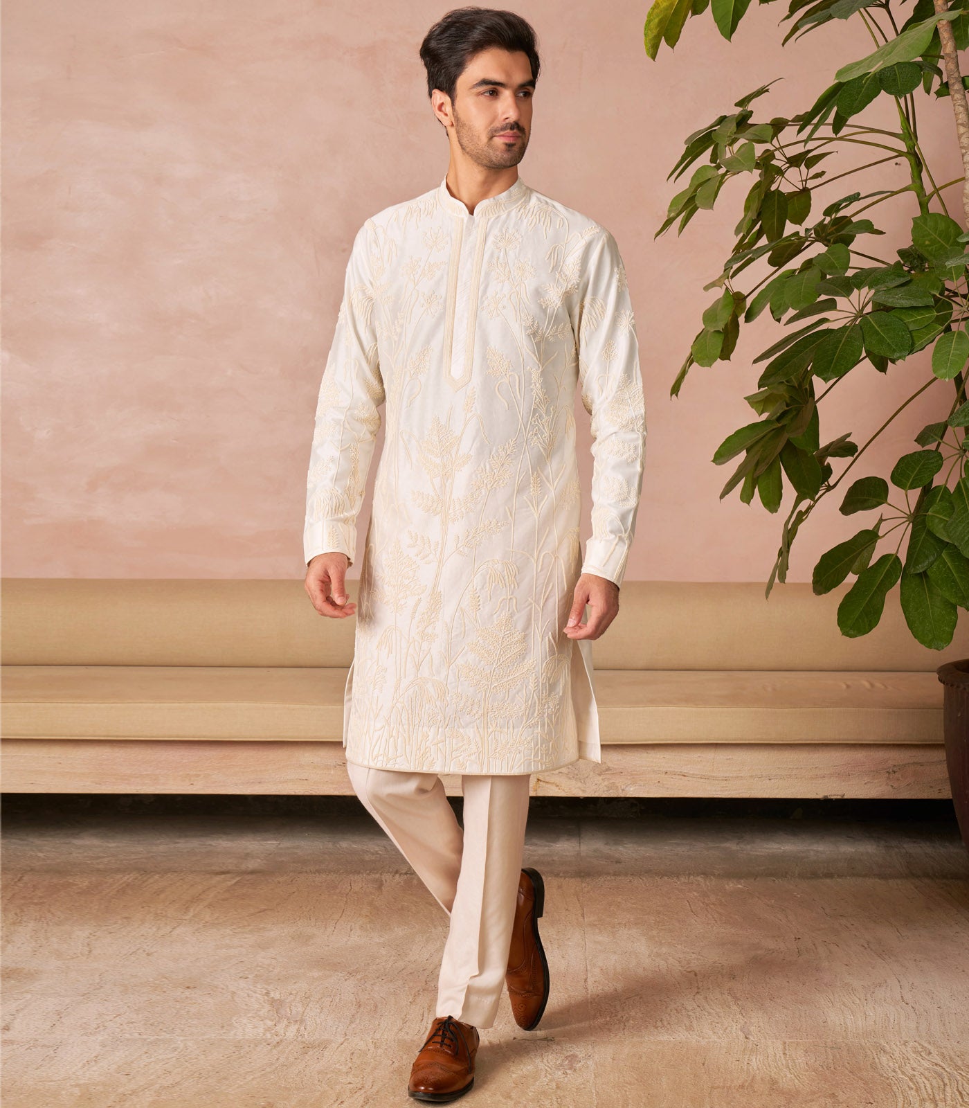 IVORY KURTA SET