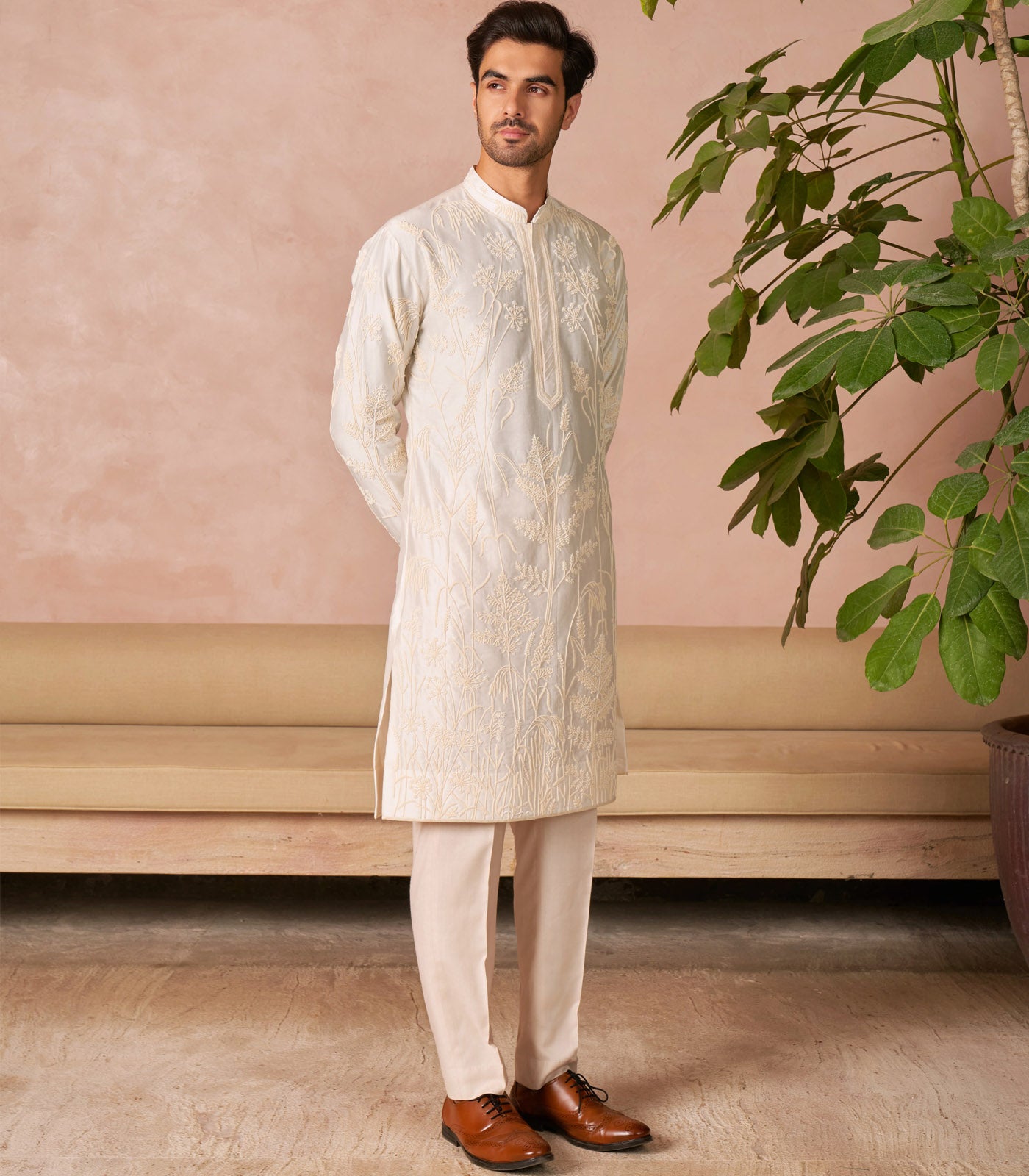 IVORY KURTA SET