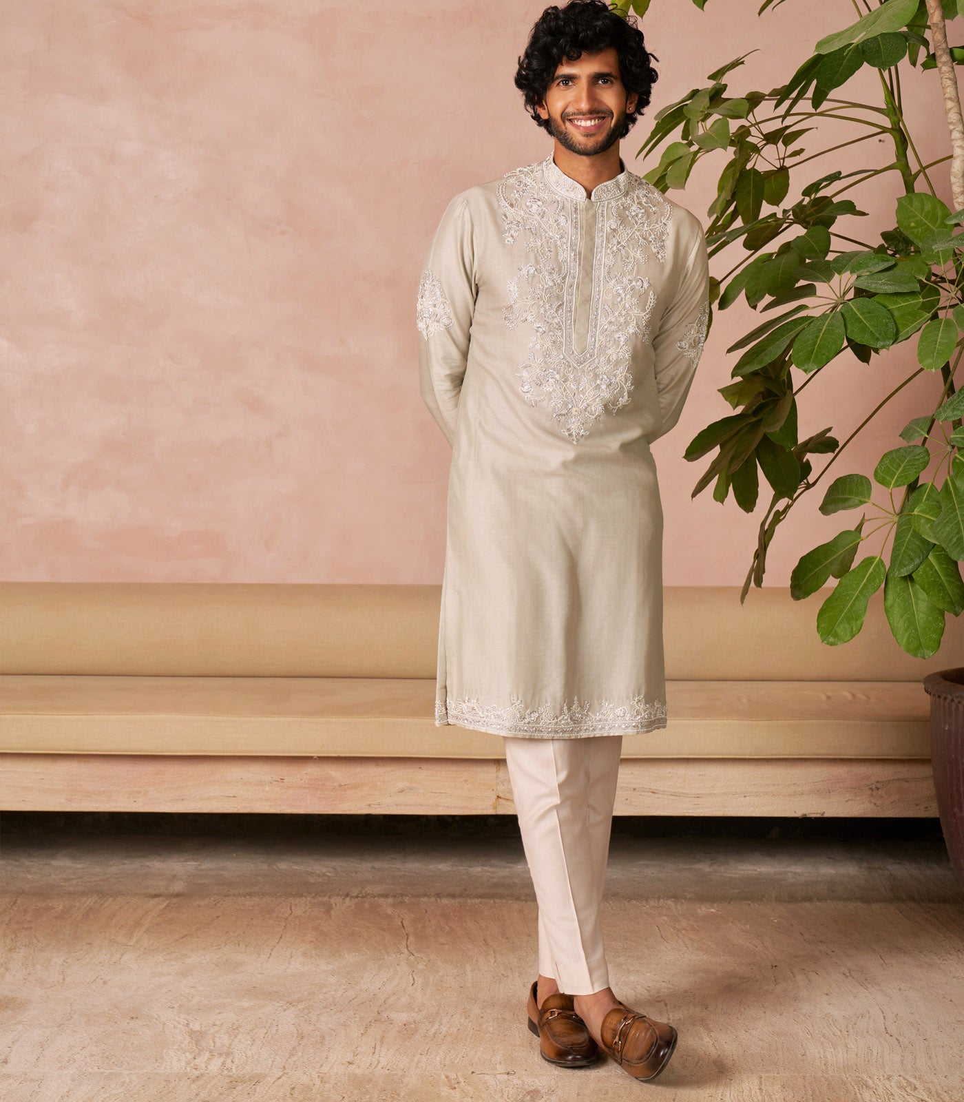 IVORY KURTA SET