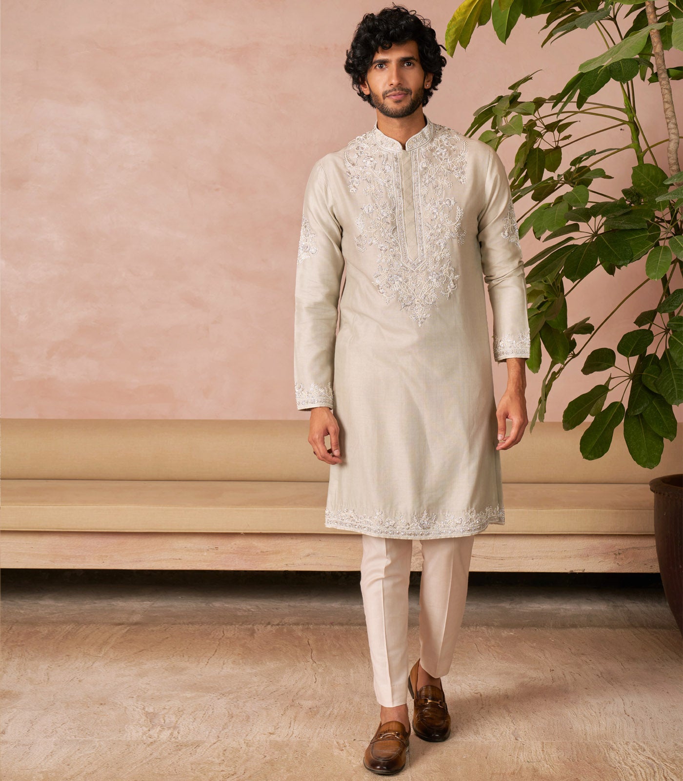 IVORY KURTA SET