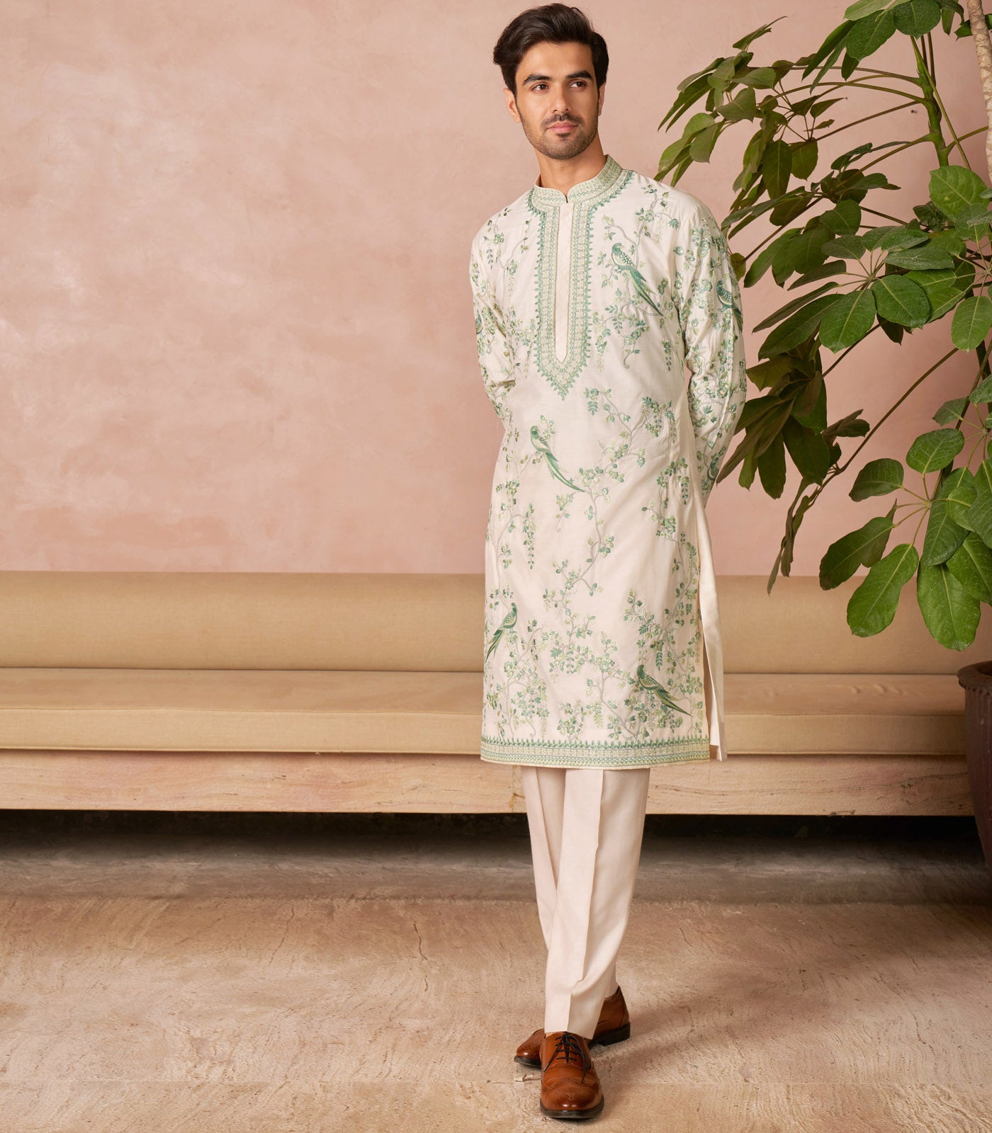 IVORY KURTA SET