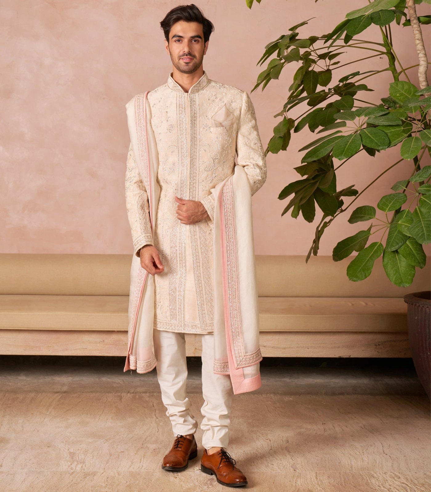 IVORY SHERWANI SET