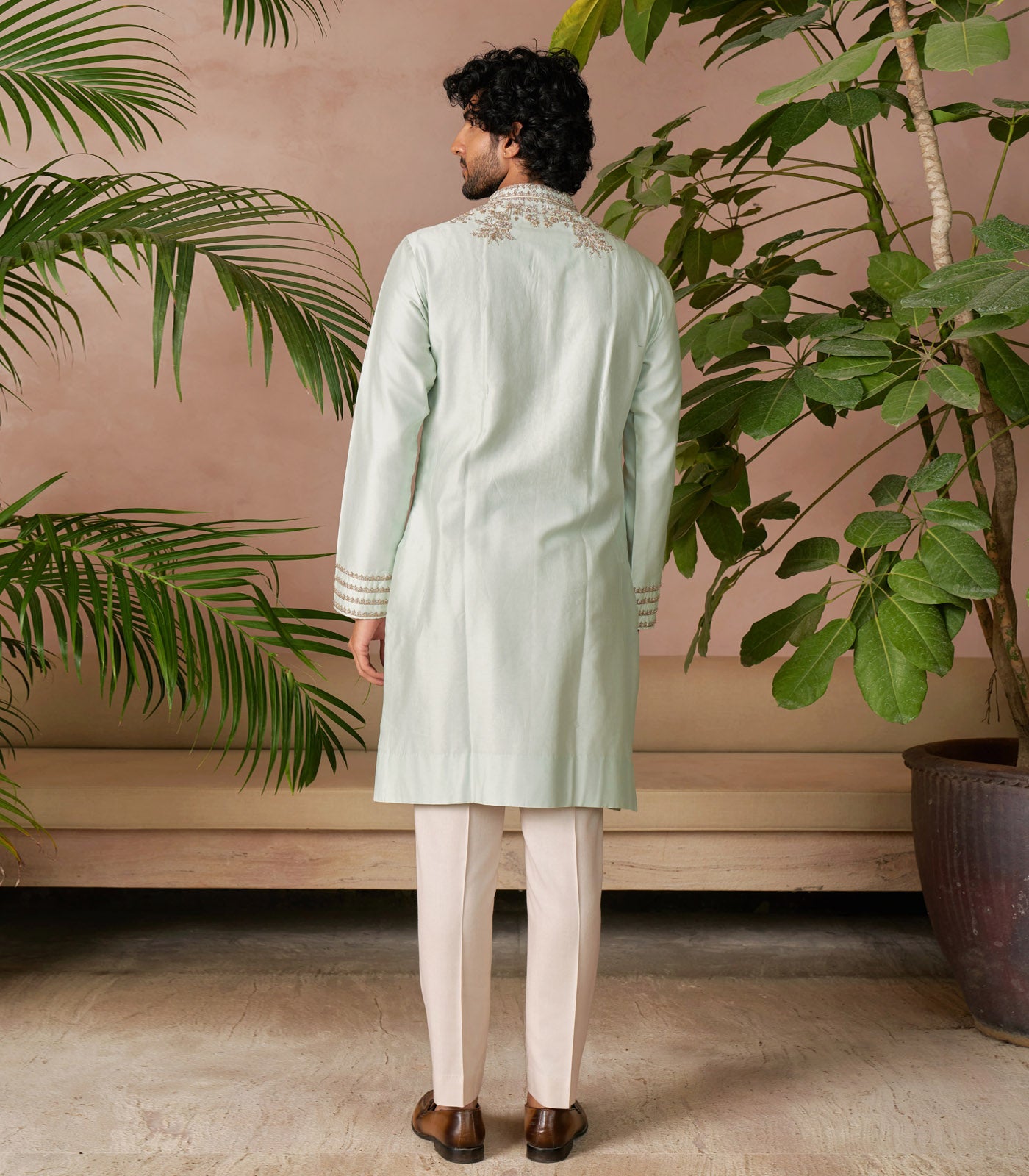 LIGHT SEA GREEN KURTA SET