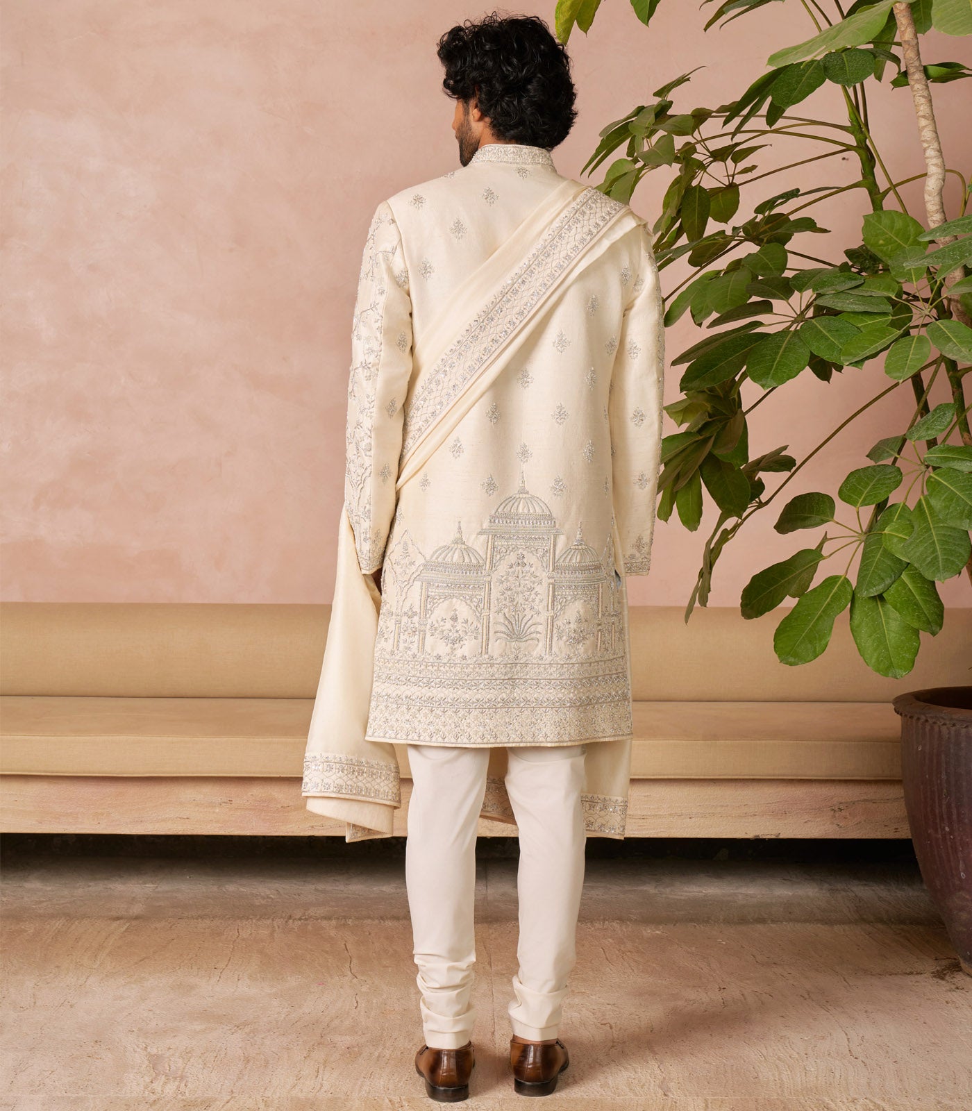 IVORY SHERWANI SET