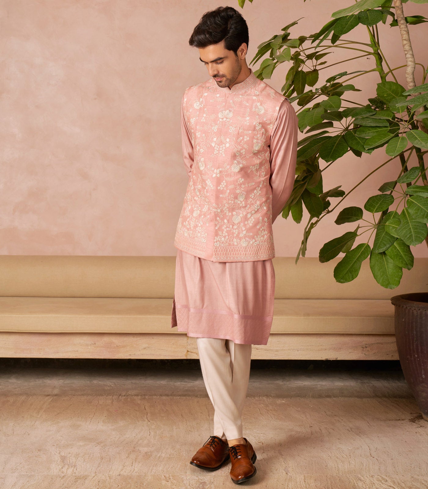 DUSTY ROSE BANDI SET