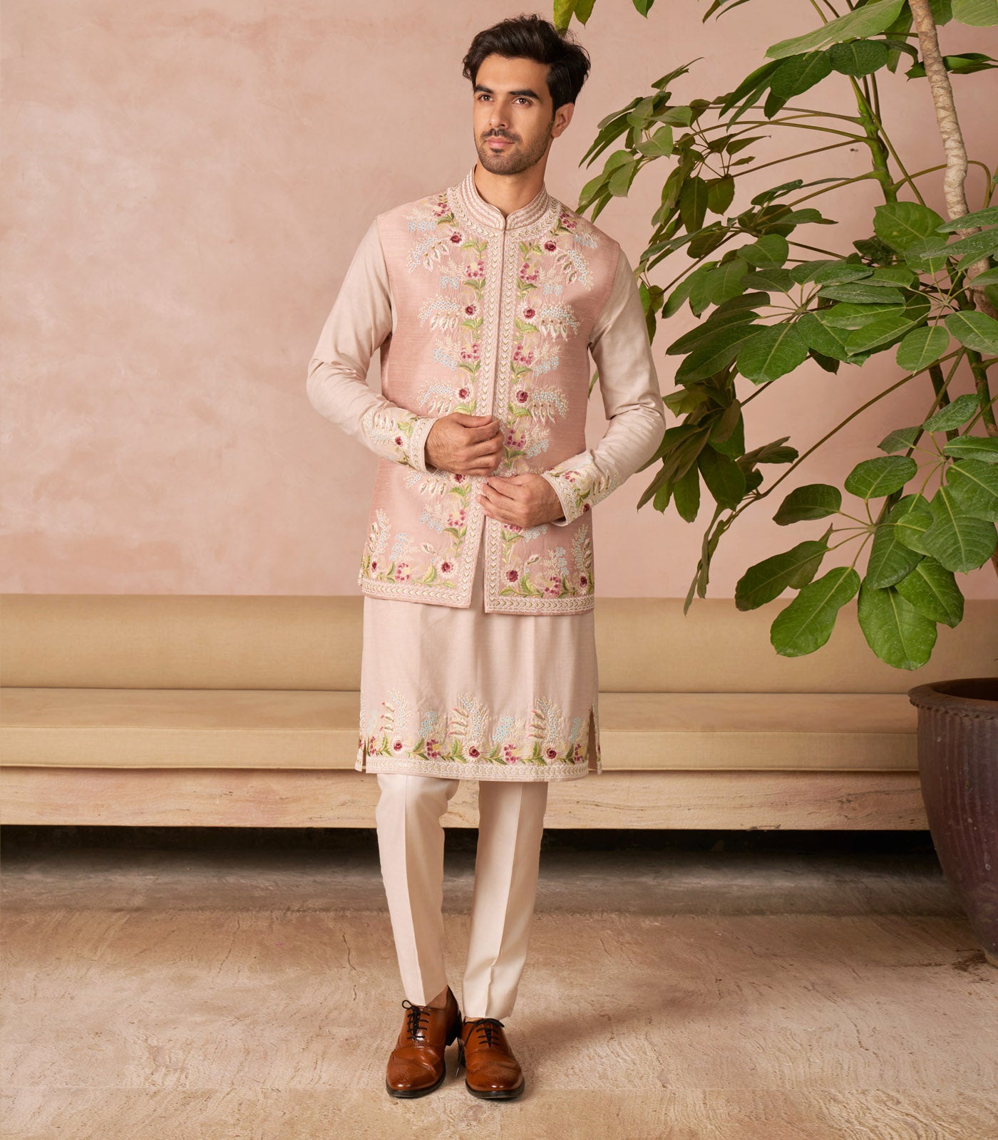 DUSTY ROSE BANDI SET