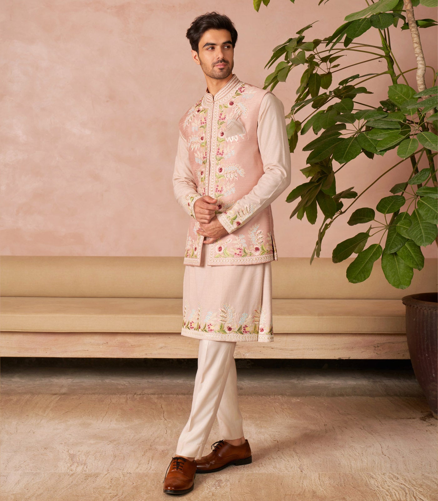 DUSTY ROSE BANDI SET