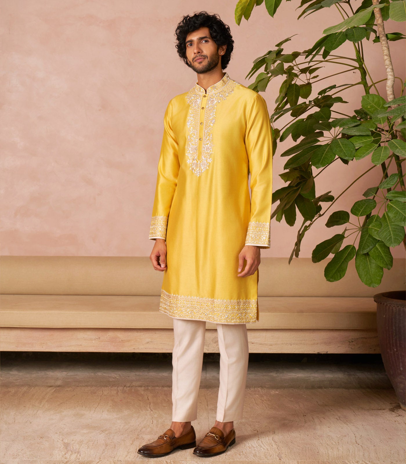 YELLOW KURTA SET