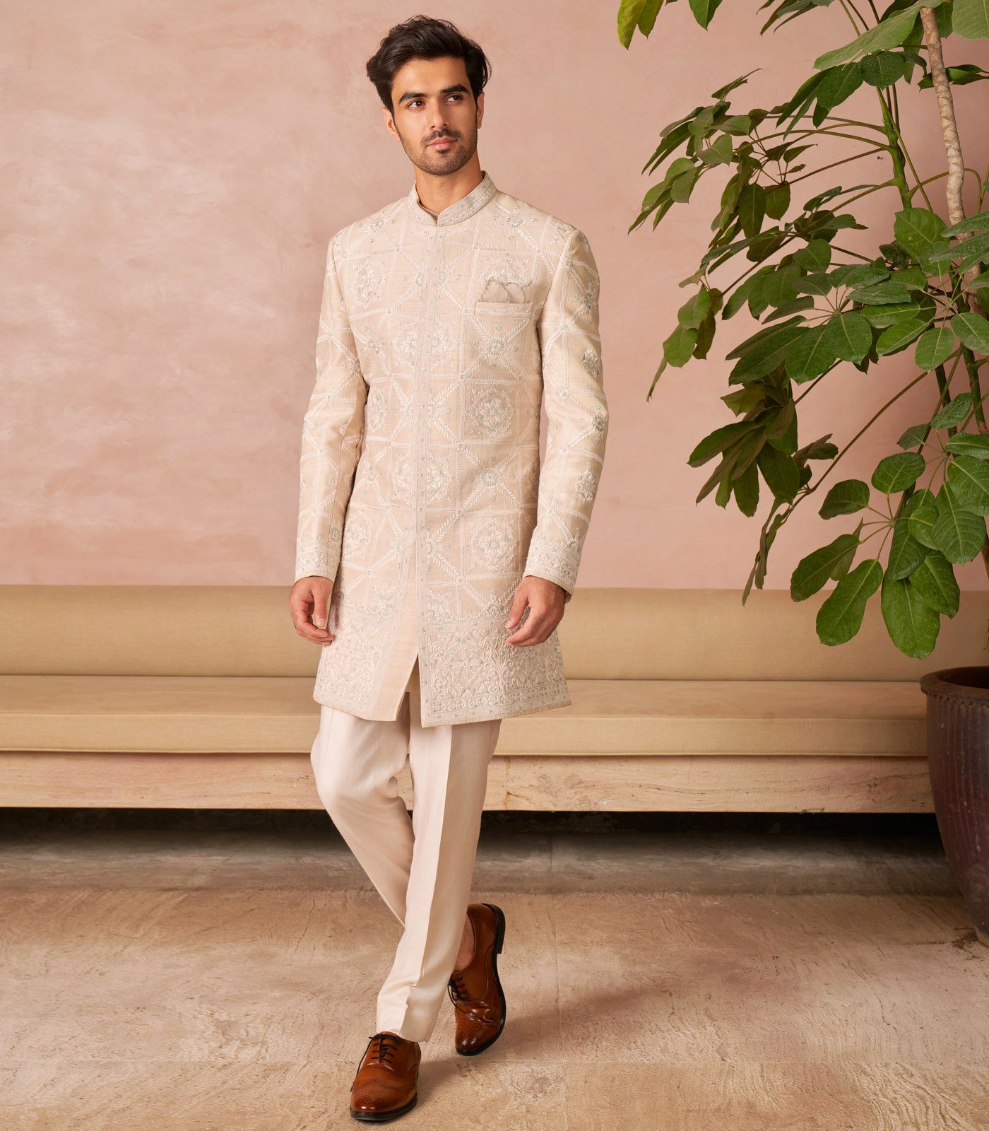 IVORY SHERWANI SET