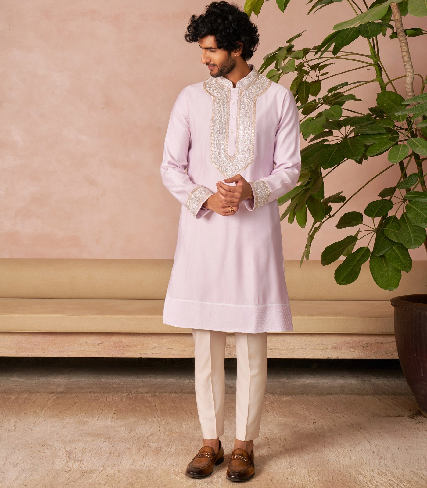 LILAC KURTA SET