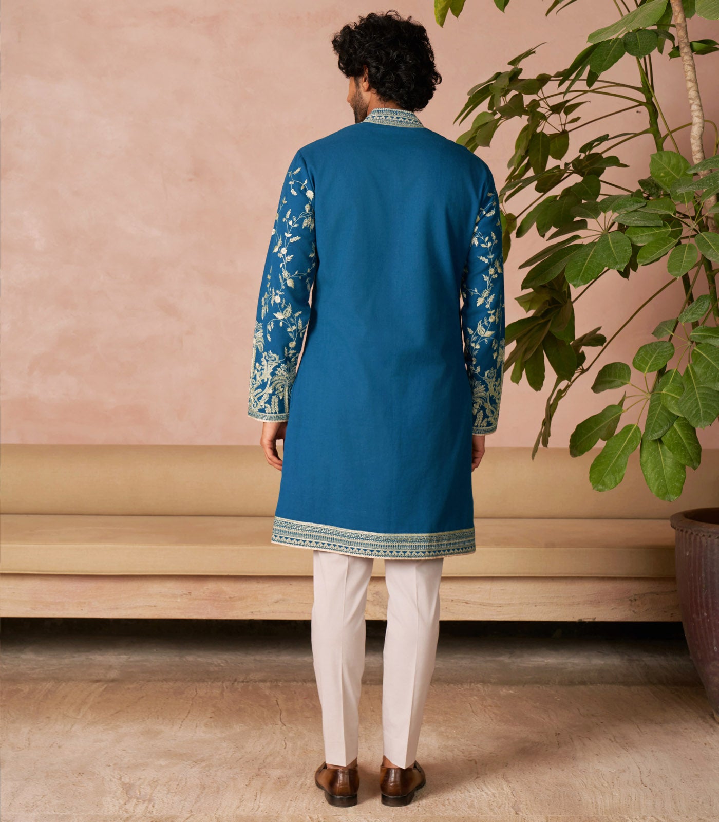 TEAL BLUE KURTA SET