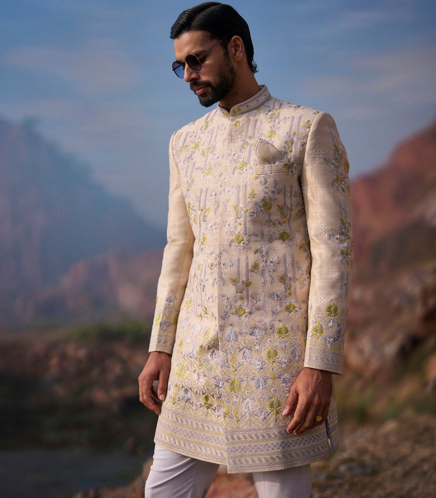 IVORY SHERWANI SET