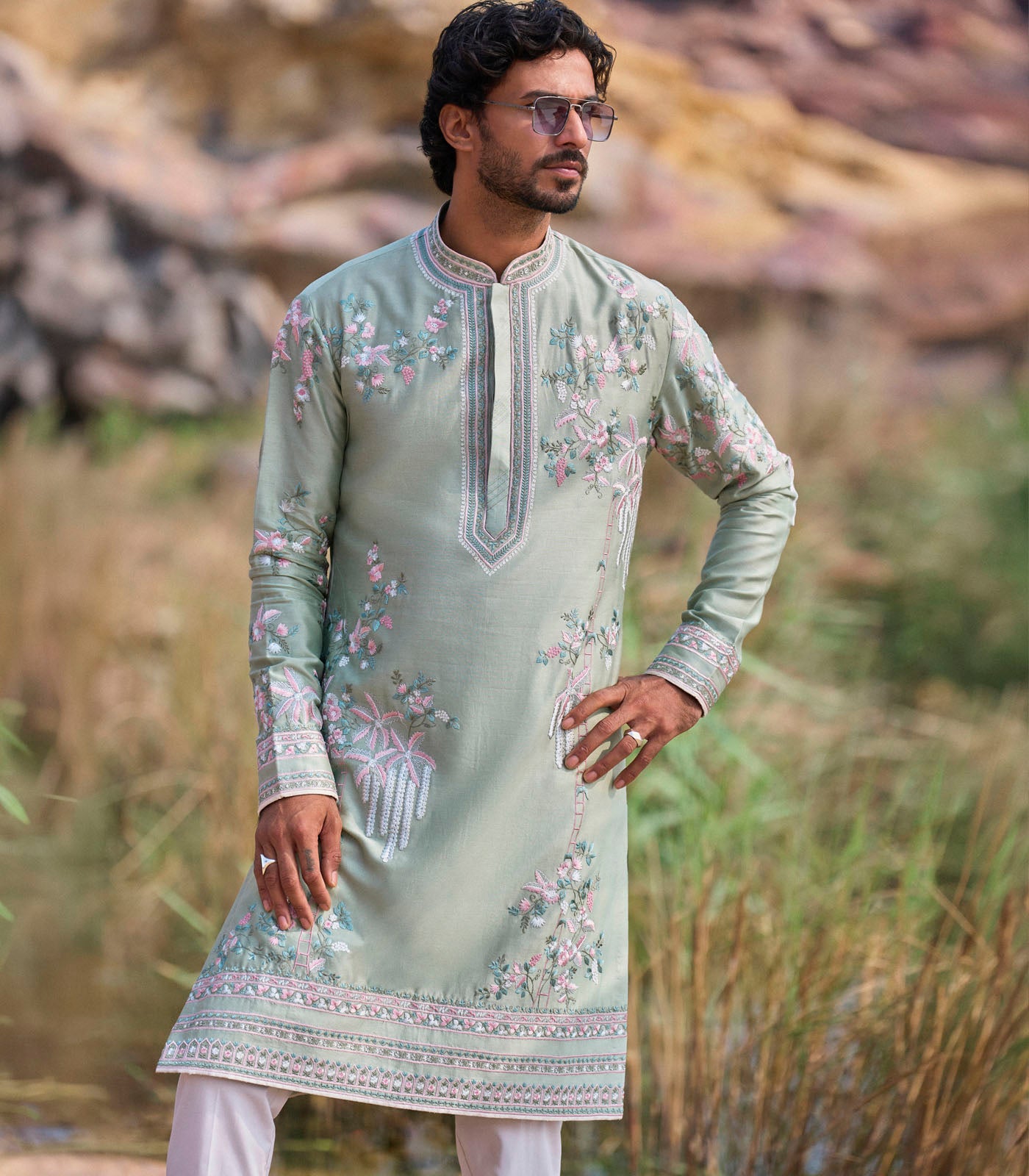 MINT GREEN KURTA SET