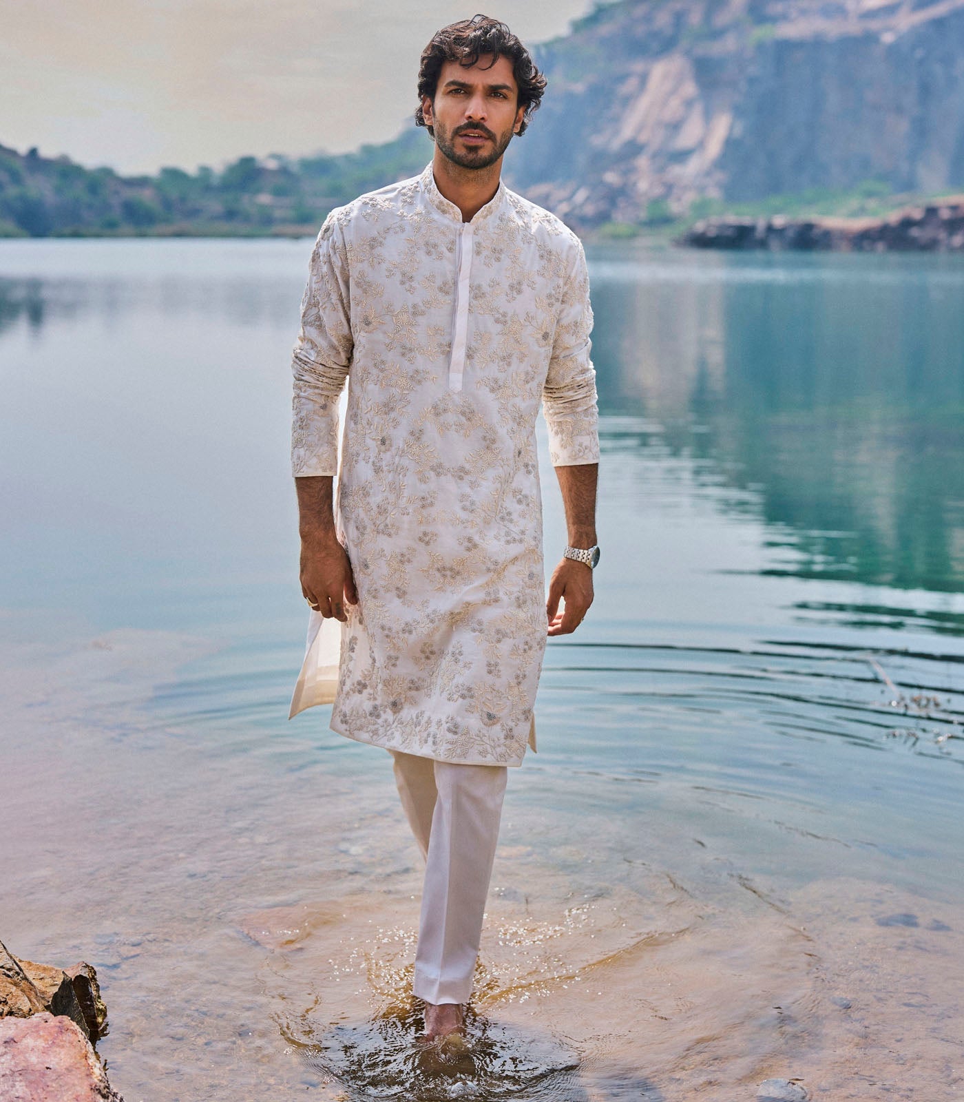 IVORY KURTA SET