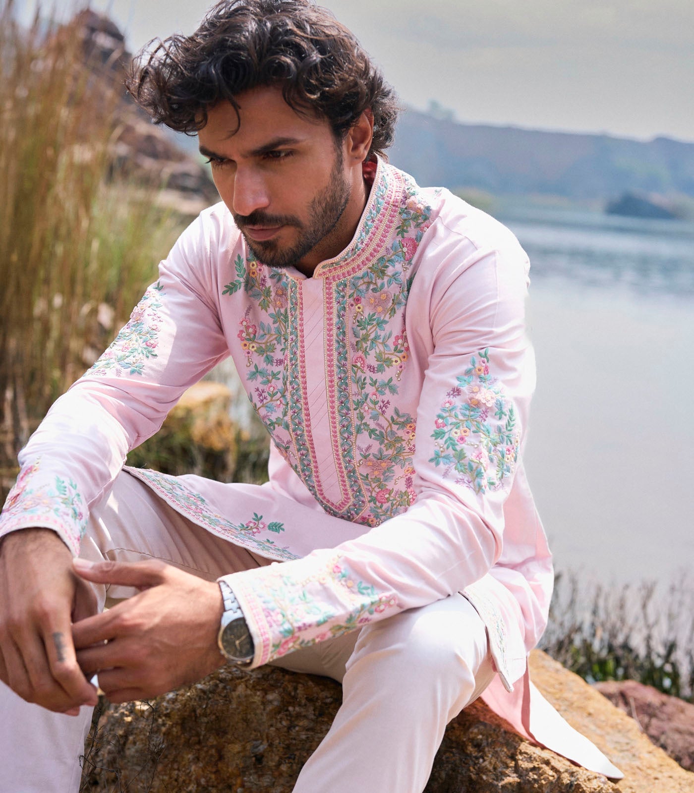 SOFT PINK KURTA SET
