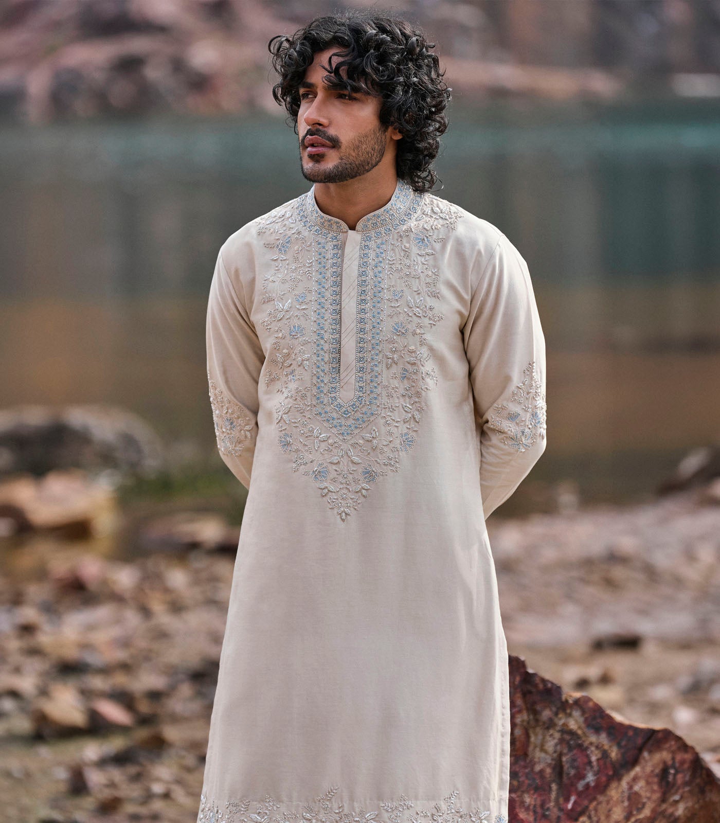 IVORY KURTA SET