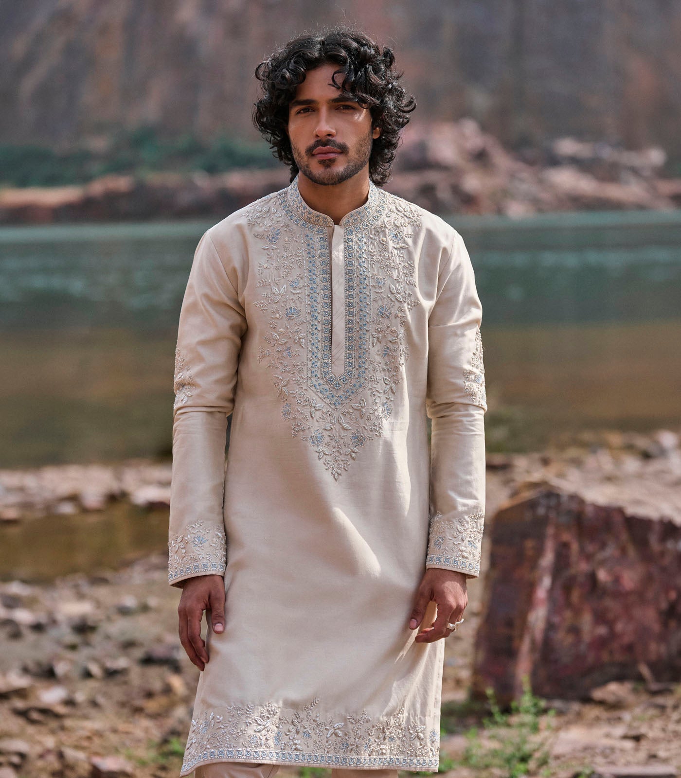 IVORY KURTA SET