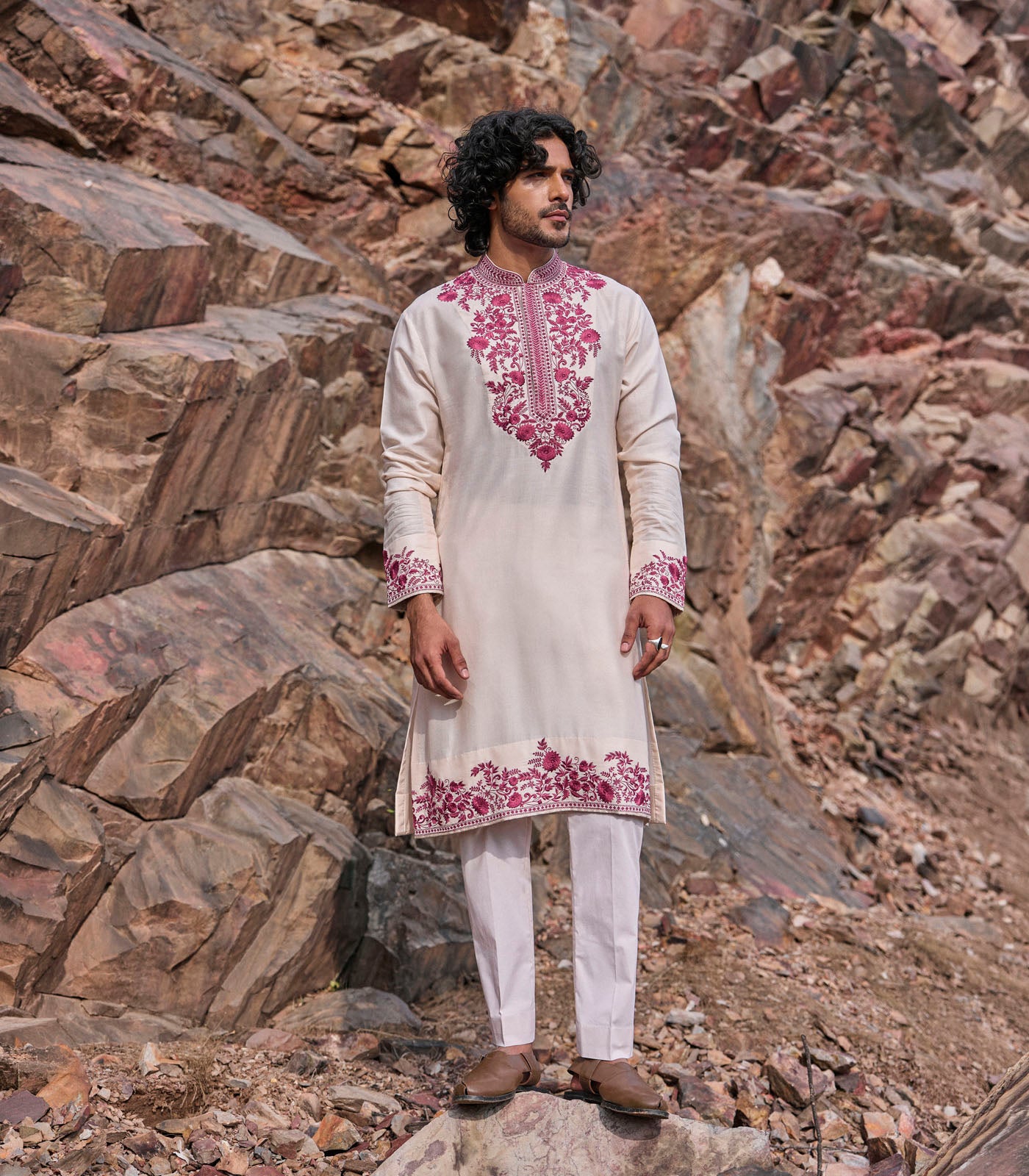 IVORY KURTA SET