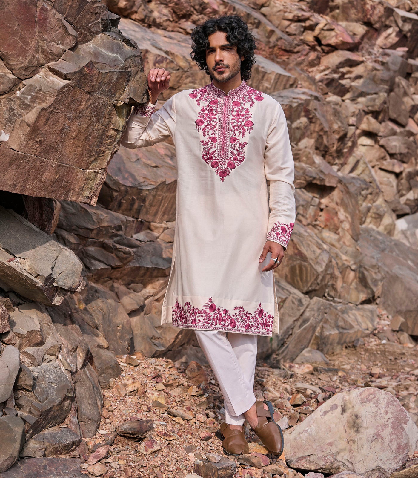 IVORY KURTA SET