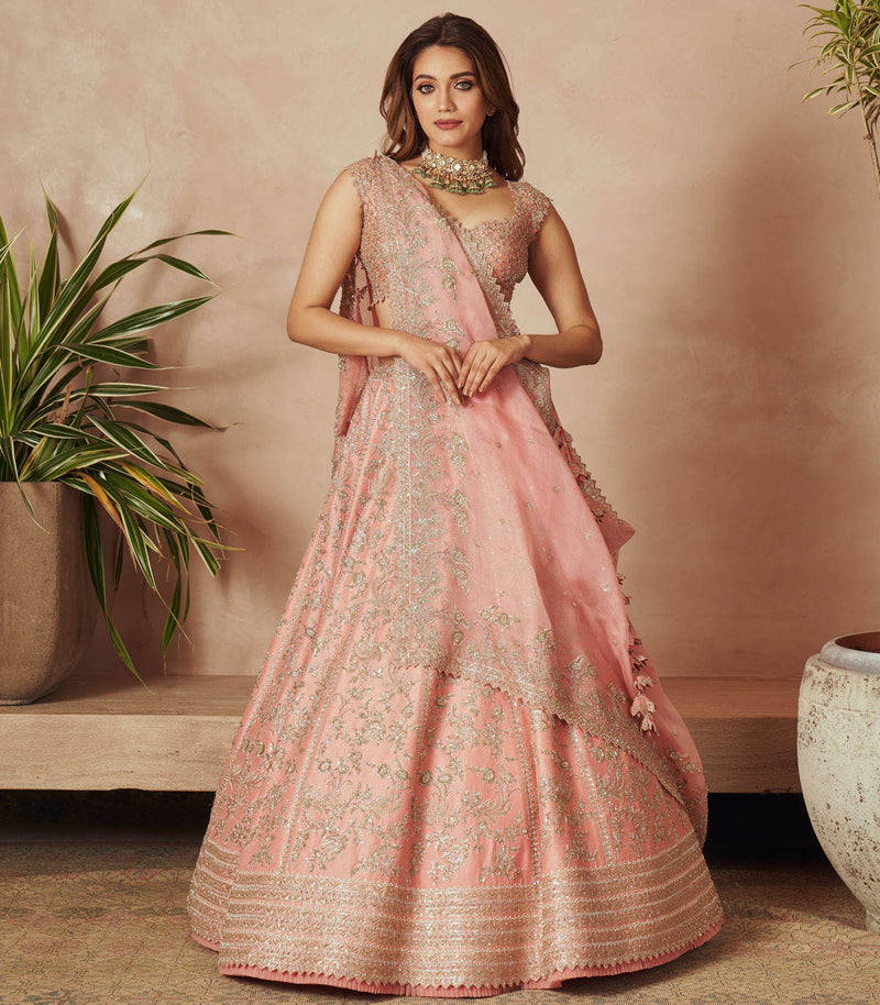 PINK AASTRA LEHENGA SET