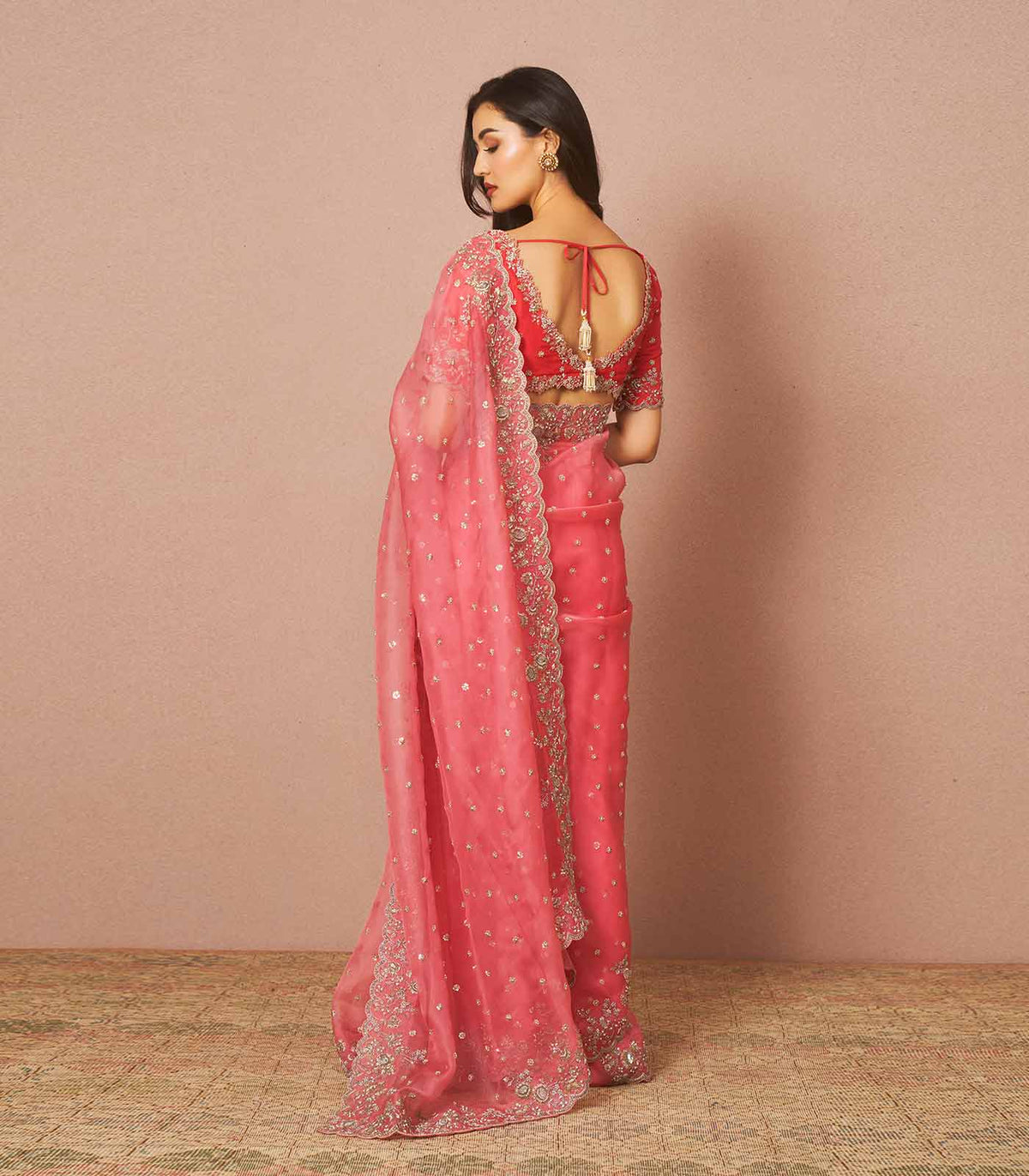 0033 Reddy Clover Saree Set