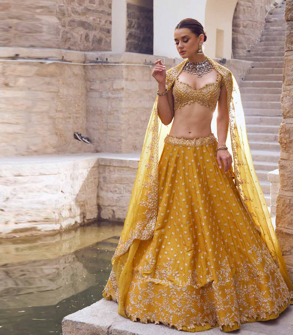 Adara Reddy ADARA MILD CREEPER LEHENGA SET