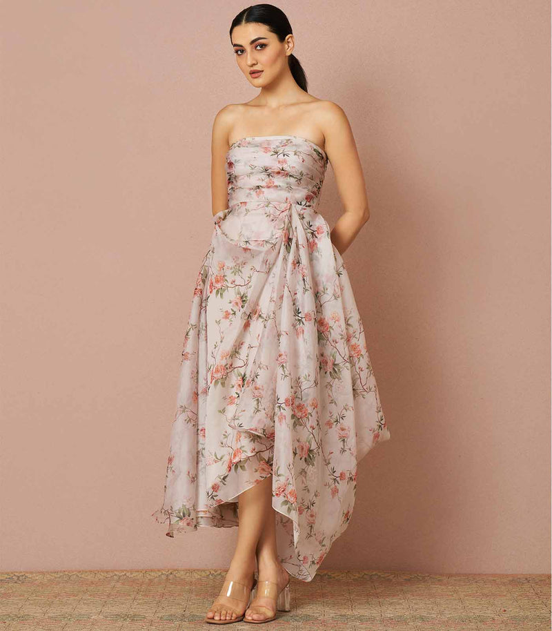Merlyn draped corset dress
